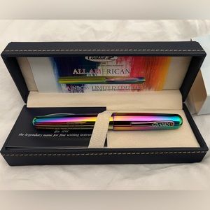 NIB Conklin All-American limited edition rainbow fountain pen